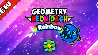 Geometry Neon Dash Rainbow